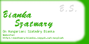 bianka szatmary business card